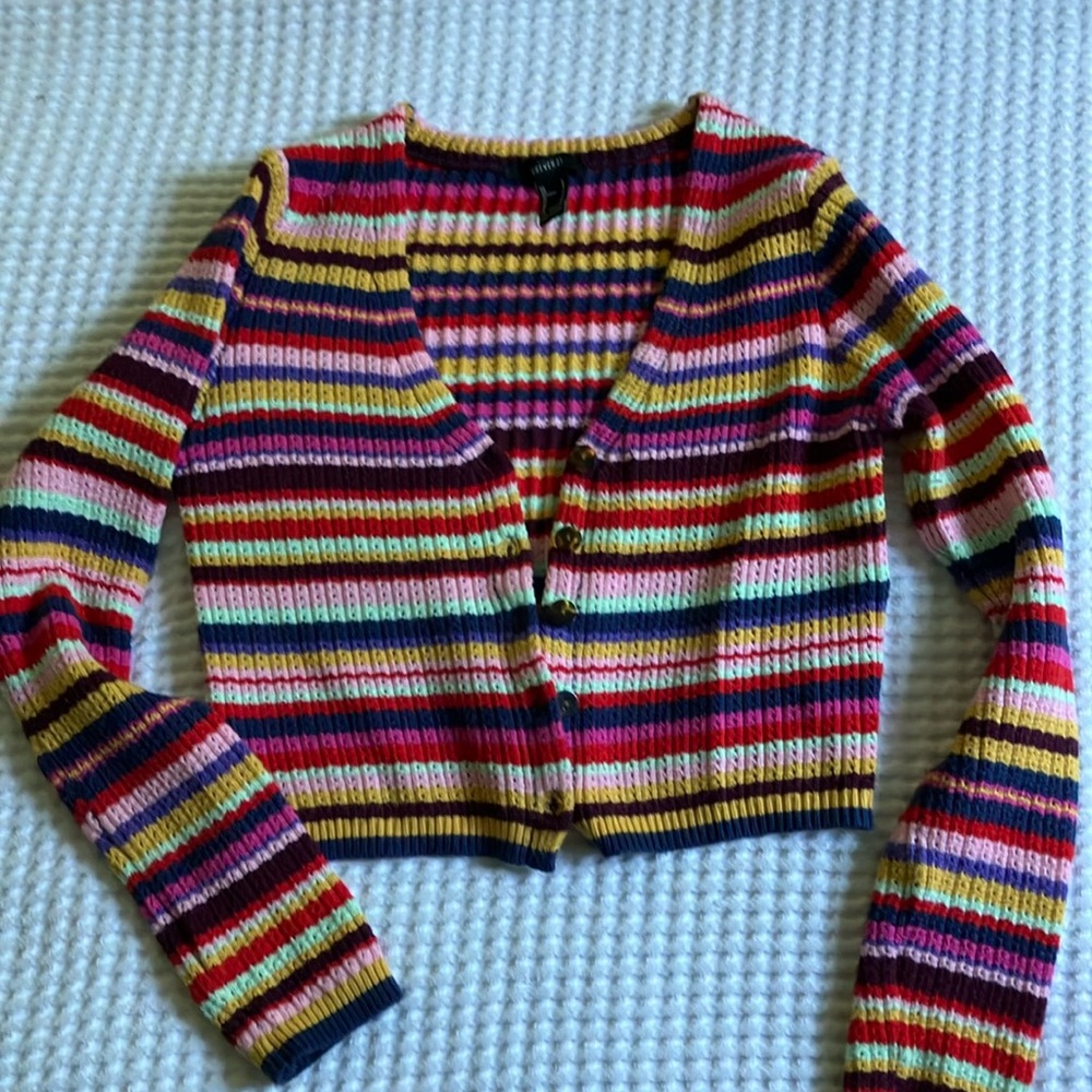 Forever 21 Scandi Laggenlook Sweater Cardigan Small